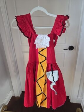 Red and Yellow Girls' PIRATE Costume Dress